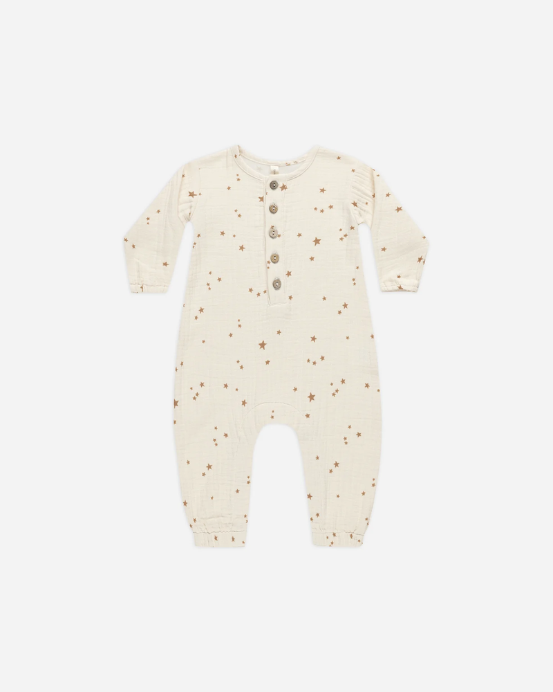 QUINCY MAE: WOVEN JUMPSUIT || STARS