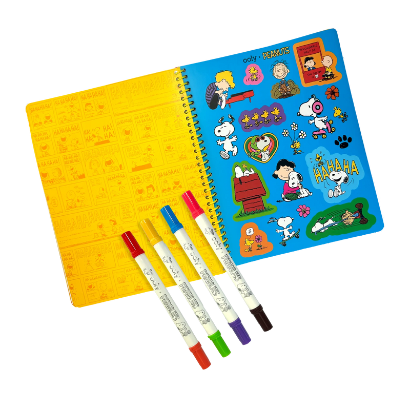 OOLY:  PEANUTS ACTIVITY TRAVEL KIT & DOUBLE-ENDED MARKERS