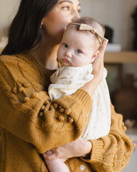 QUINCY MAE: LITTLE KNOT HEADBAND || GOLDEN