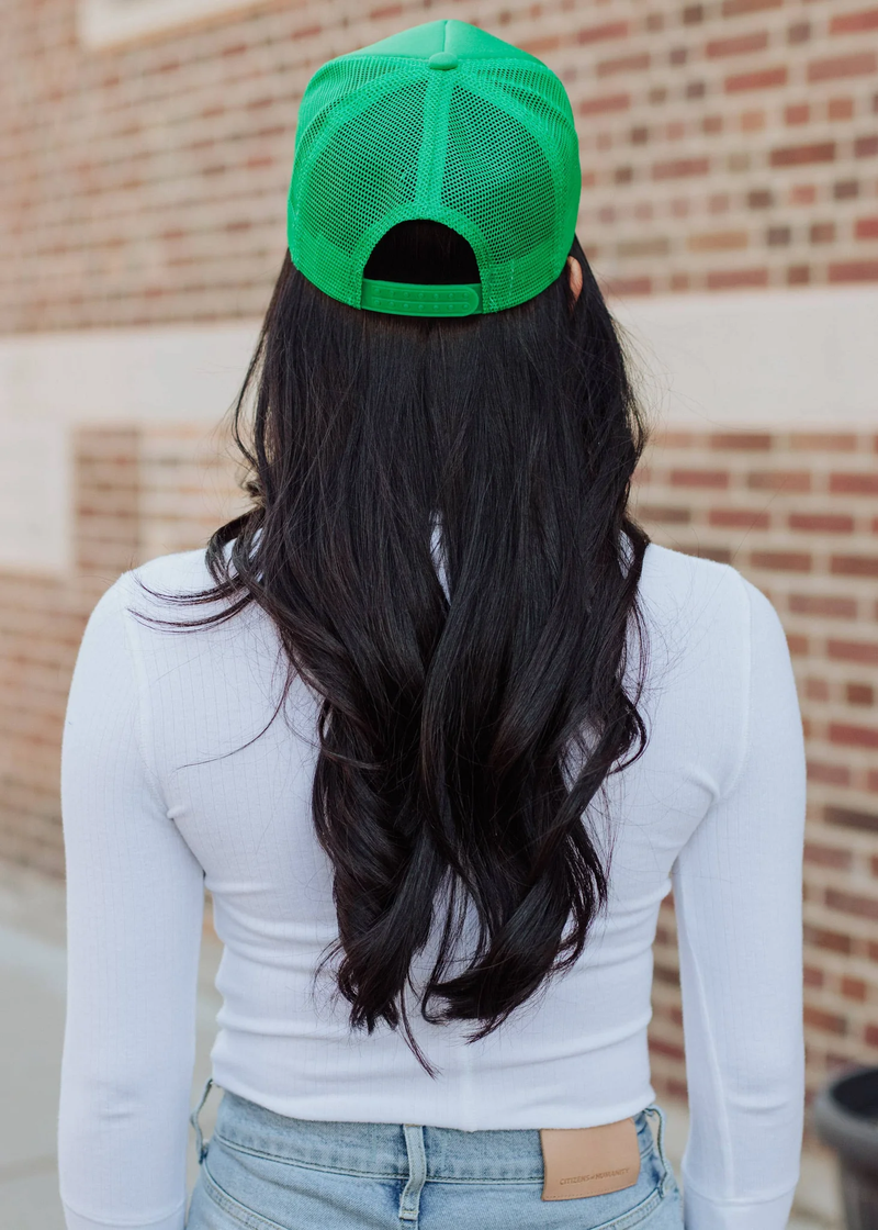 PANACHE APPAREL: IT'S A BEAUT CLARK TRUCKER HAT - GREEN