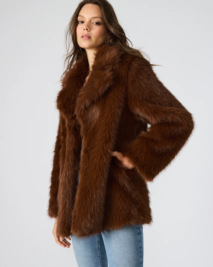 STEVE MADDEN: KINDRA COAT - BROWN