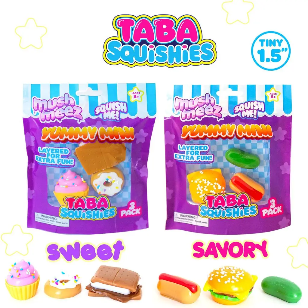 MUSHMEEZ: TABA SQUISHIES - YUMMY MINIS (3-PIECE)