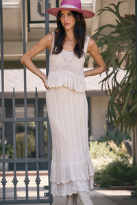 SALTWATER LUXE: GAELLE SWEATER TANK - NATURAL