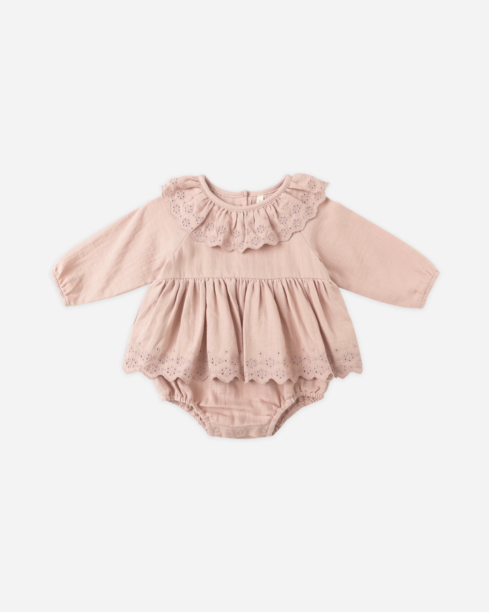 QUINCY MAE: THALIA ROMPER || ROSE