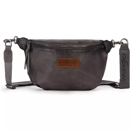 WRANGLER: WRANGLER FANNY PACK BELT BAG SLING BAG - GREY