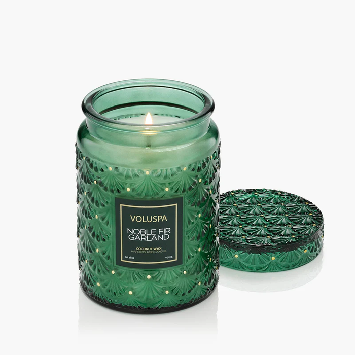 VOLUSPA: NOBLE FIR GARLAND LARGE JAR CANDLE 18.oz