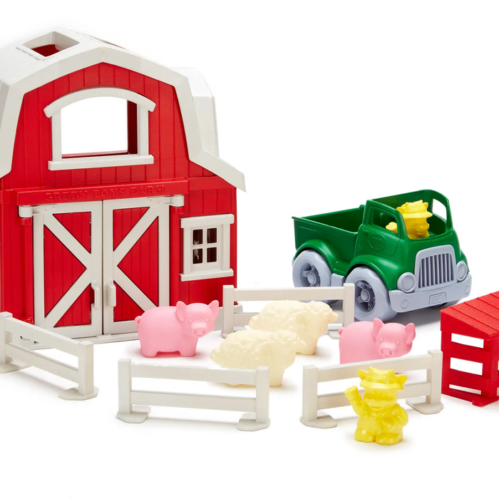 GREEN TOYS: FARM PLAYSET - 10-PIECE