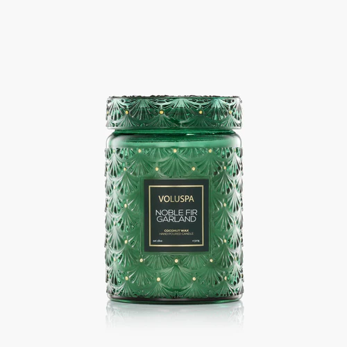 VOLUSPA: NOBLE FIR GARLAND LARGE JAR CANDLE 18.oz
