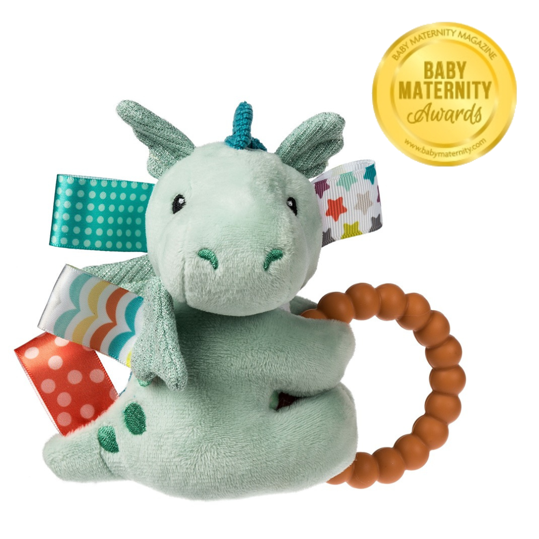 MARY MEYER: TAGGIES DRAX DRAGON TEETHER RATTLE – 6″