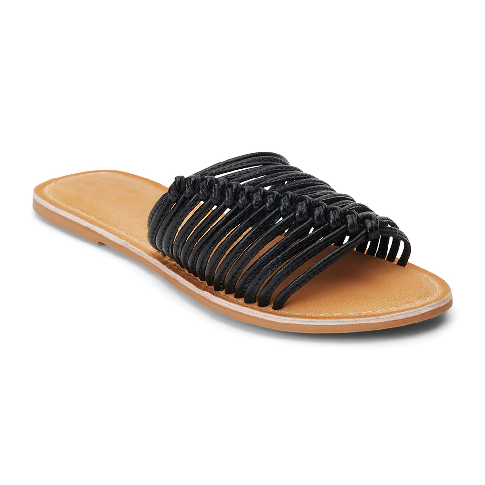 MATISSE: BAXTER SLIDE SANDAL - BLACK