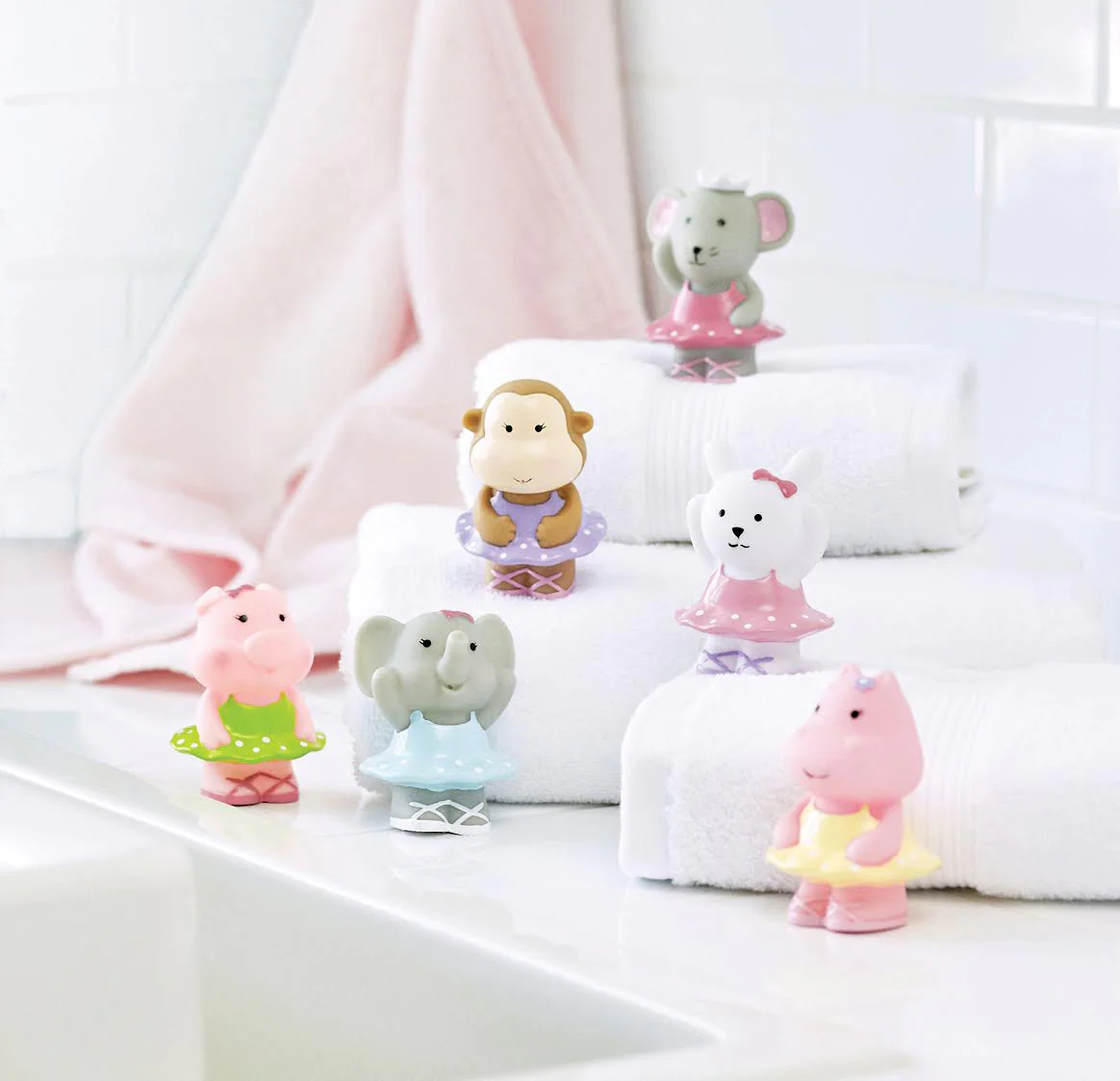 ELEGANT BABY: BALLET PARTY SQUIRTIE BABY BATH TOYS