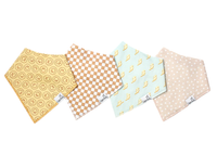 COPPER PEARL: VANCE BABY BANDANA BIBS (4-PACK)