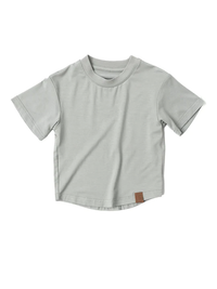 LITTLE BIPSY: OVERSIZED BAMBOO TEE - FERN