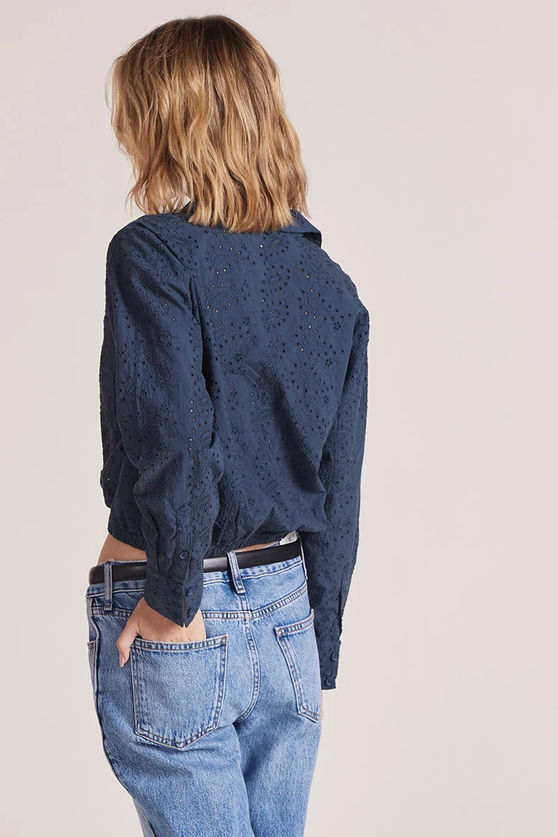 BOBI: FALLON BUTTON UP - HALE NAVY