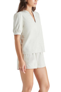 STEVE MADDEN: FAUX SUEDE SHORTS - SILVER BIRCH