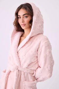 PJ SALVAGE: LETS GET COZY ROBE - PINK PEAR