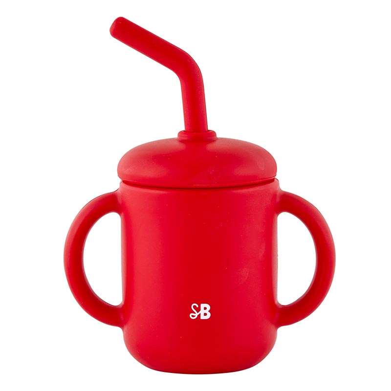 STEPHAN BABY: SILICONE SIPPY CUP - MY FIRST CHRISTMAS