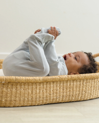 QUINCY MAE: WRAP TOP + FOOTED PANT SET || SKY