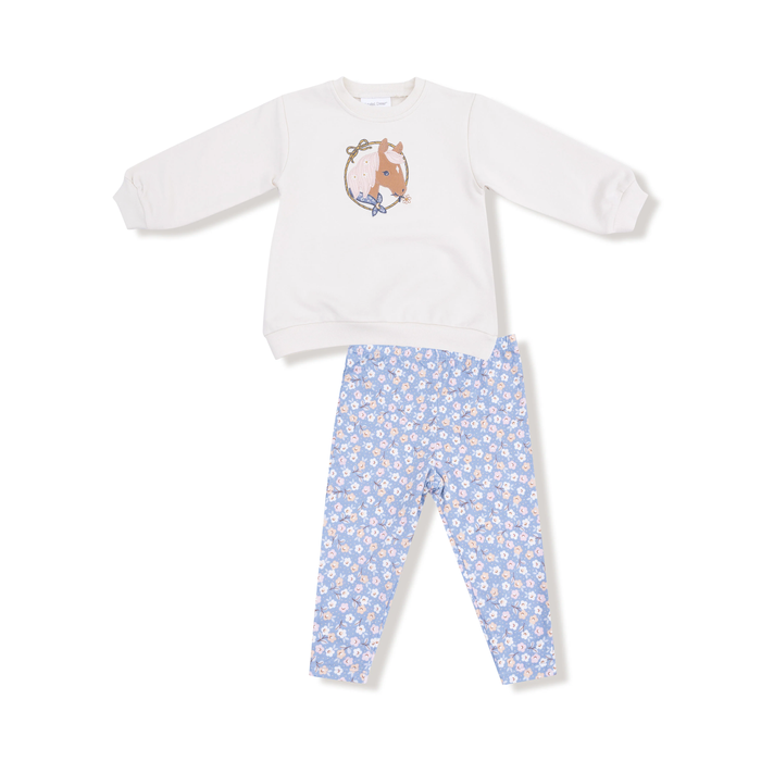 ANGEL DEAR: OVERSIZED PUFF SWEATSHIRT AND LEGGING SET - COUNTRY CALICO