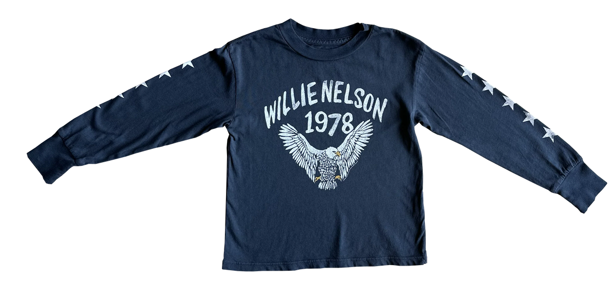 ROWDY SPROUT: WILLIE NELSON 1978 EAGLE LONG SLEEVE RAGLAN