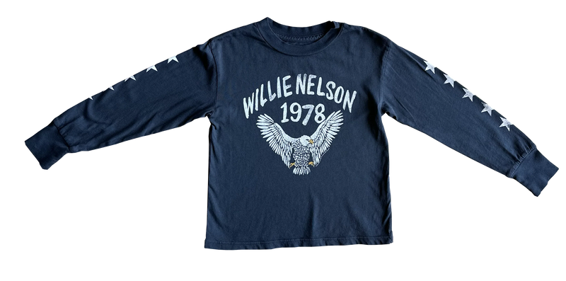 ROWDY SPROUT: WILLIE NELSON 1978 EAGLE LONG SLEEVE RAGLAN