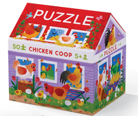 CROCODILE CREEK: 50-PIECE HOUSE PUZZLE - CHICKEN COOP