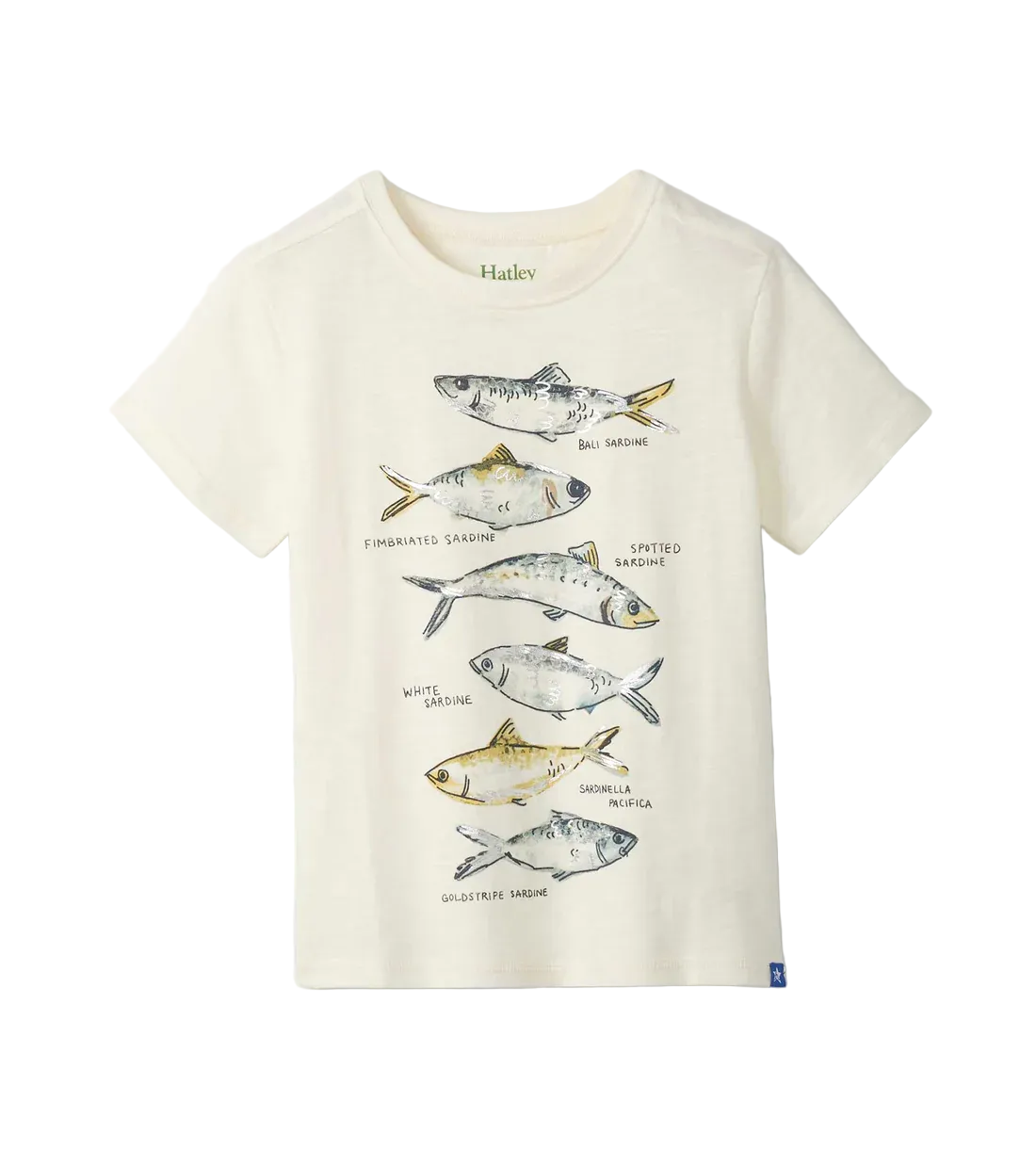HATLEY: FISH TYPES GRAPHIC TEE - NATURAL