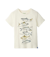 HATLEY: FISH TYPES GRAPHIC TEE - NATURAL
