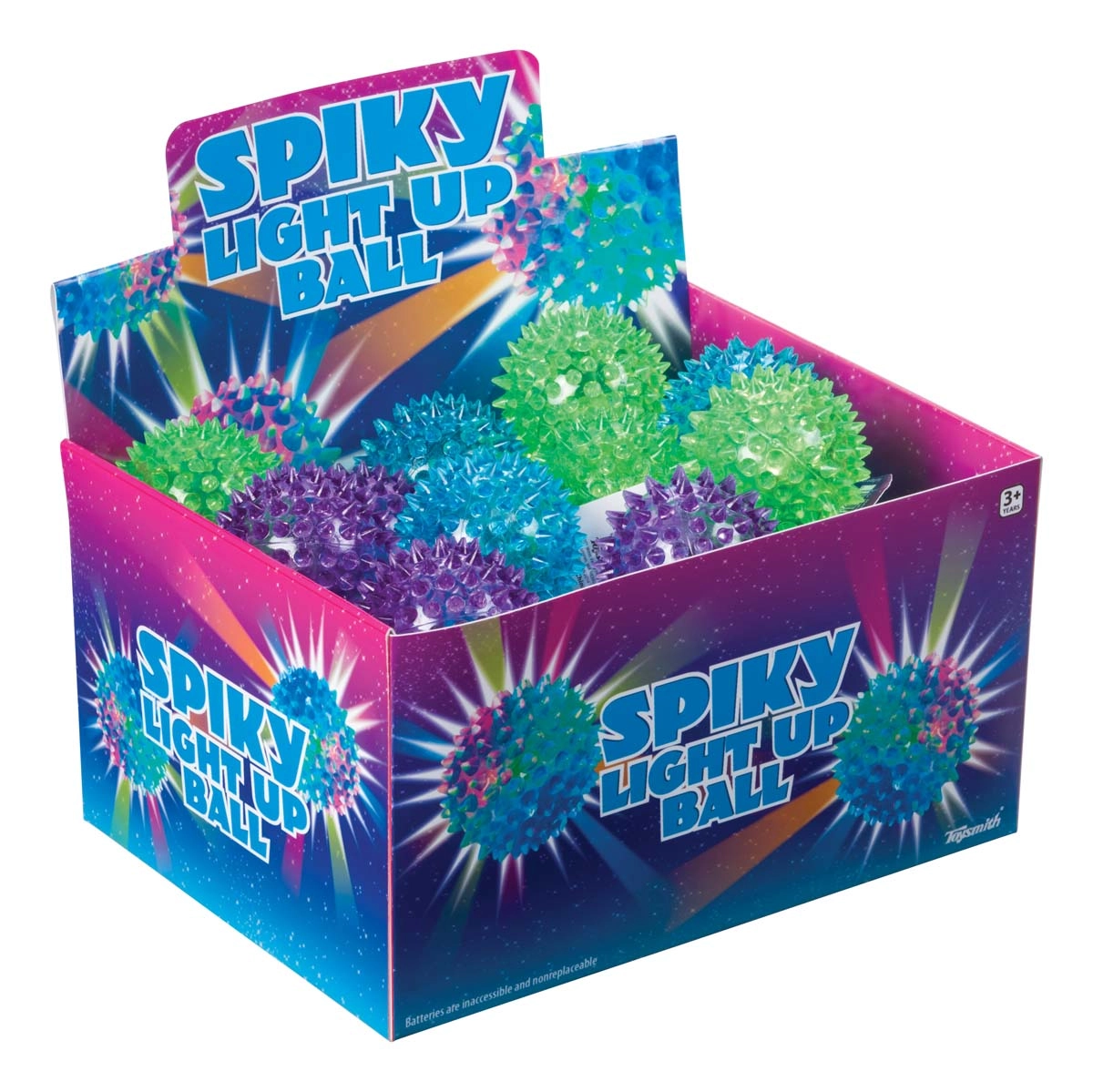 SPIKY SQUEEZE & BOUNCE LIGHT UP BALL