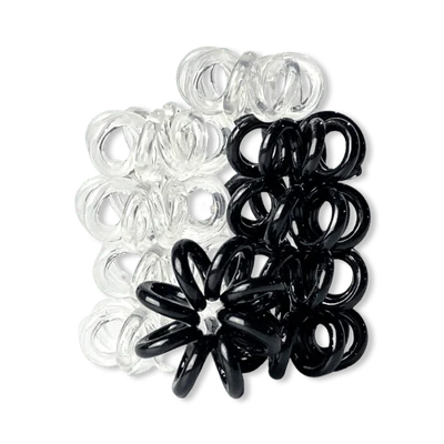 HOTLINE: MICRO MINI SIZE HAIR TIE SET - 10 PACK (JET SET)