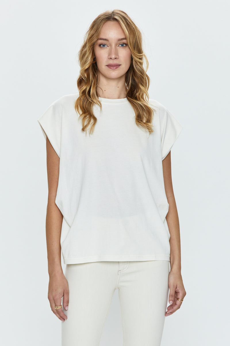 PISTOLA: TRINA MUSCLE TEE - WHITE SAND