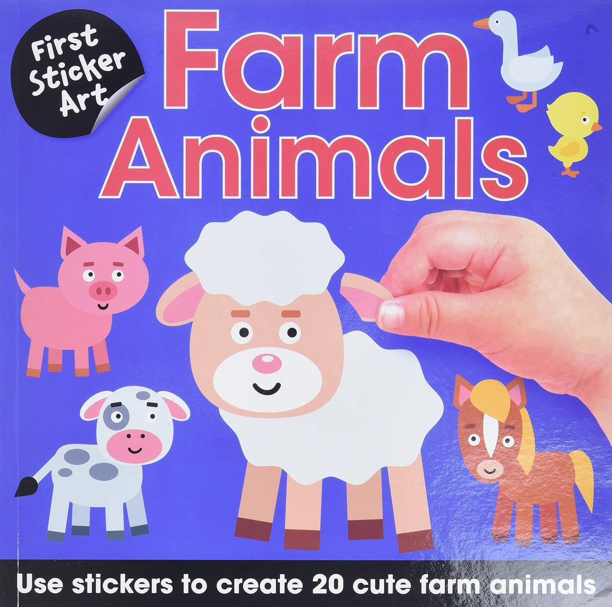 FIRST STICKER ART: FARM ANIMALS