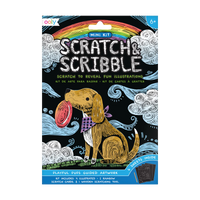 OOLY: MINI SCRATCH & SCRIBBLE ART KIT - PLAYFUL PUPS