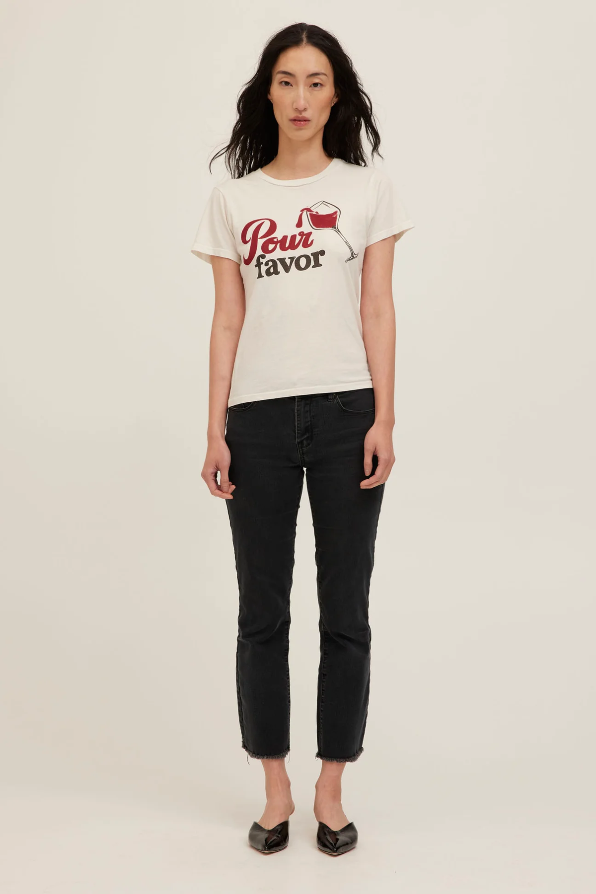 PROJECT SOCIAL T: POUR FAVOR TEE - VINTAGE WHITE