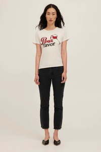 PROJECT SOCIAL T: POUR FAVOR TEE - VINTAGE WHITE