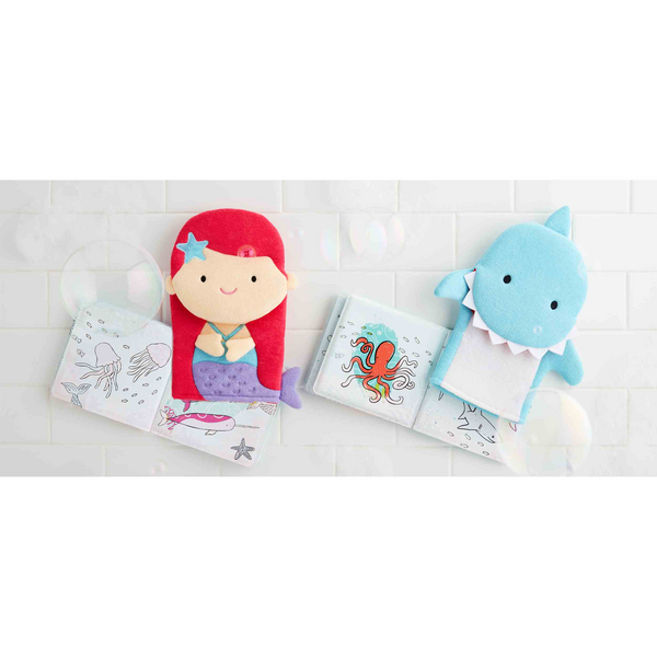 MUD PIE: MERMAID COLOR CHANGING BATH BOOK & MITT SET