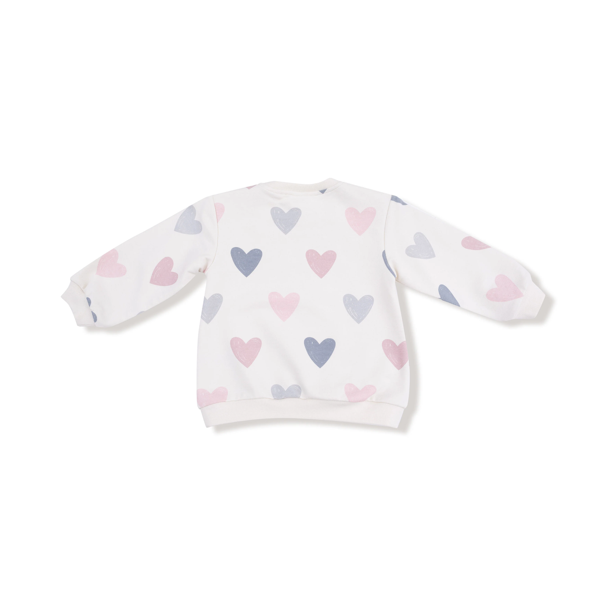 ANGEL DEAR: PUFFY LONG SLEEVE OVERSIZED SWEATSHIRT + LEGGING - HEARTS