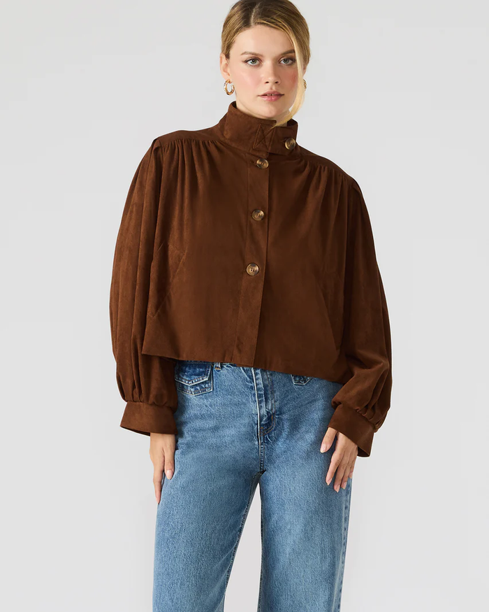 STEVE MADDEN: DIERDRA JACKET CHICORY COFFEE