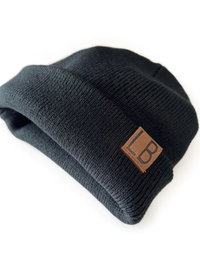 LITTLE BIPSY: KNIT BEANIE - BLACK