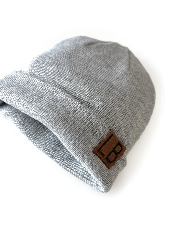 LITTLE BIPSY: KNIT BEANIE - GREY