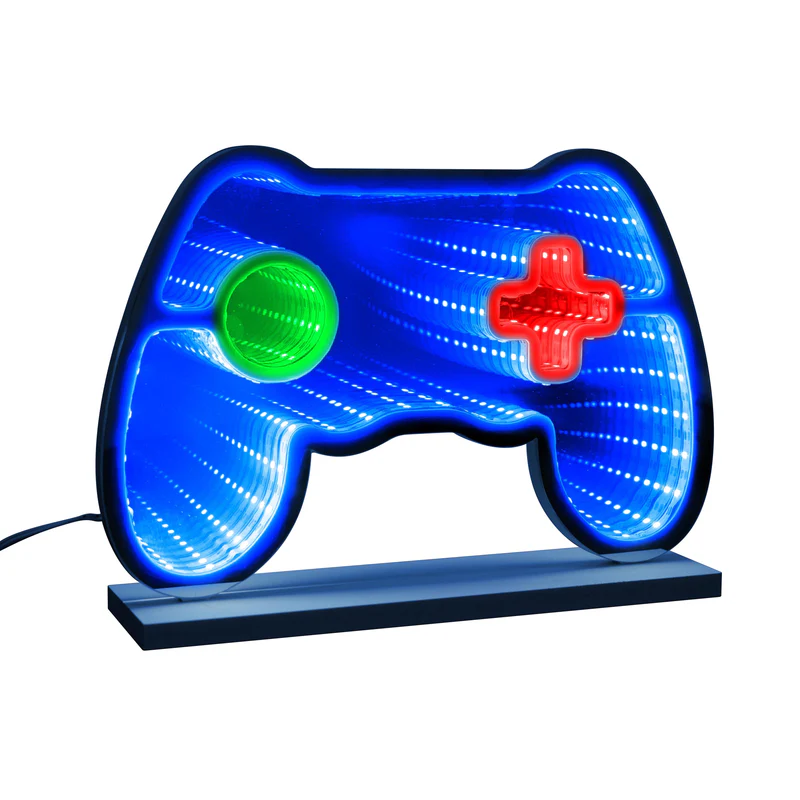TRENDTECH: NEON ART INFINITY LIGHTS WALL & DESK SIGN - GAMER