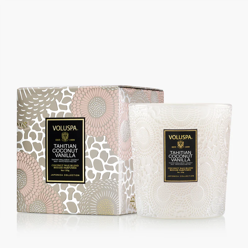VOLUSPA: TAHITIAN COCONUT VANILLA CLASSIC CANDLE - 9 0Z