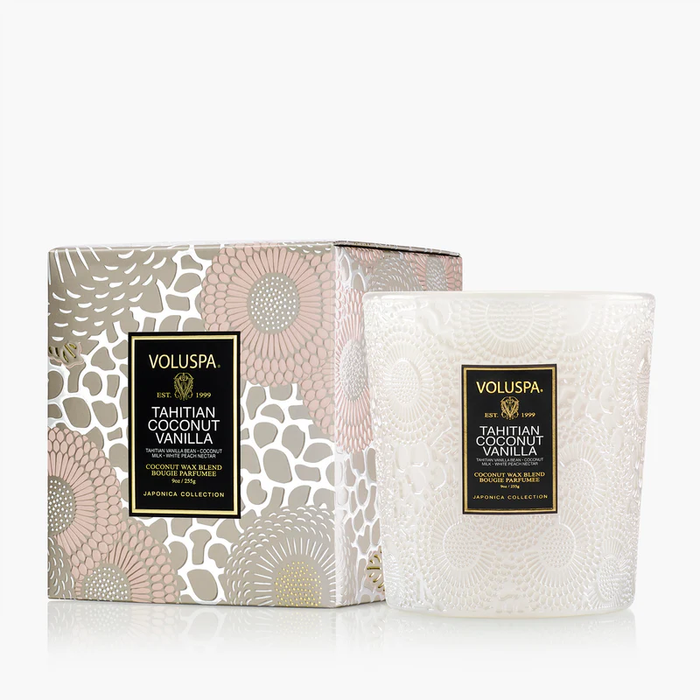 VOLUSPA: TAHITIAN COCONUT VANILLA CLASSIC CANDLE - 9 0Z