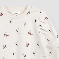 MILES THE LABEL: FAIRY PRINT ON BIRCH SWEATSHIRT