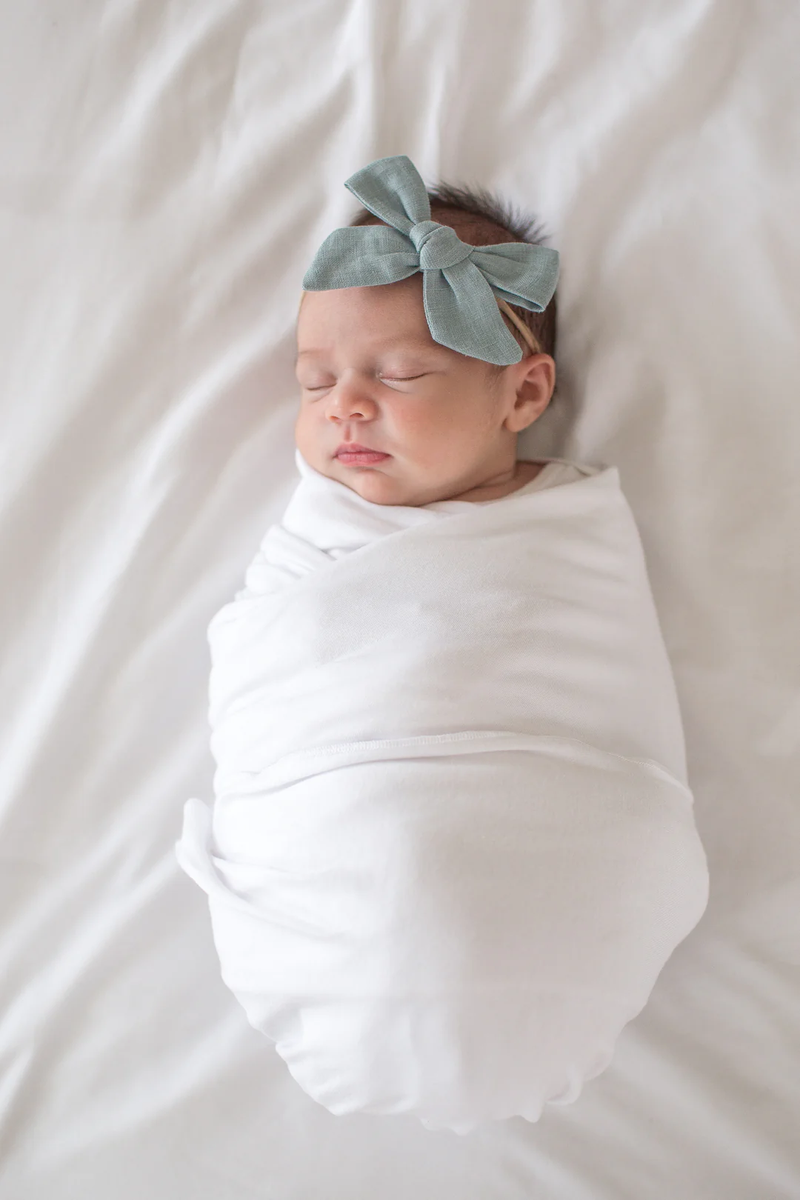 COPPER PEARL: DOVE KNIT SWADDLE BLANKET