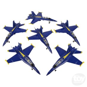 DIE-CAST PULL BACK F-18 BLUE ANGEL - 9"