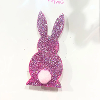 TWINKLED TWIG: GLITTERY BUNNY CLIP