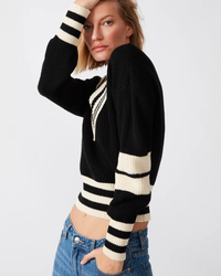 STEVE MADDEN: JEN SWEATER - BLACK MULTI