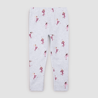 MILES THE LABEL: DANCER PRINT ON LIGHT GREY MIX LEGGINGS