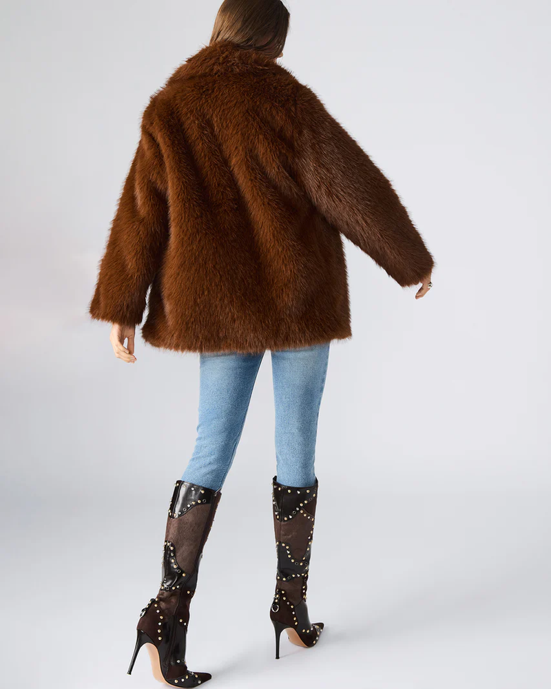 STEVE MADDEN: KINDRA COAT - BROWN
